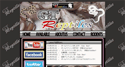 Desktop Screenshot of gtreptiles.com